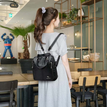 Adiffu Fashion Multi-Functional Backpack Handbag Single Shoulder Crossbody Bag