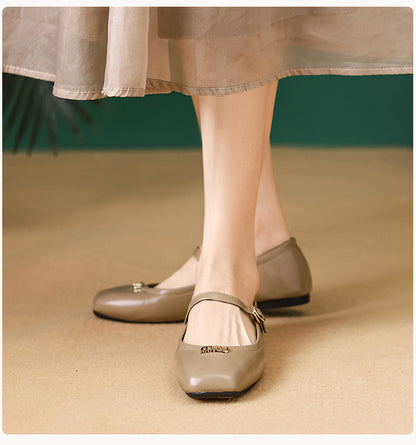 Adiffu Comfortable Mary Jane Flats