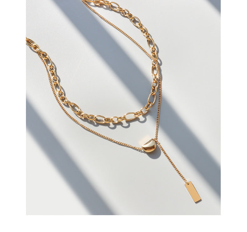 Adiffu Double Tiered Fringe Necklace