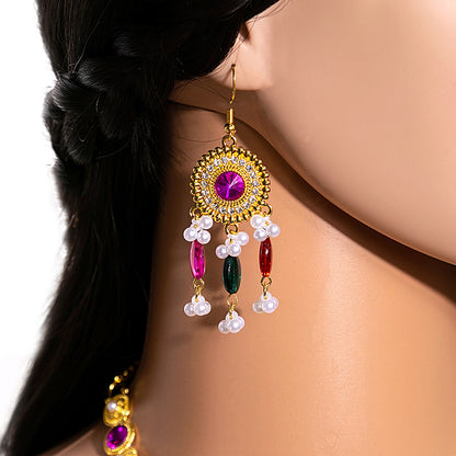 European and American Retro National Style Jewelry Set