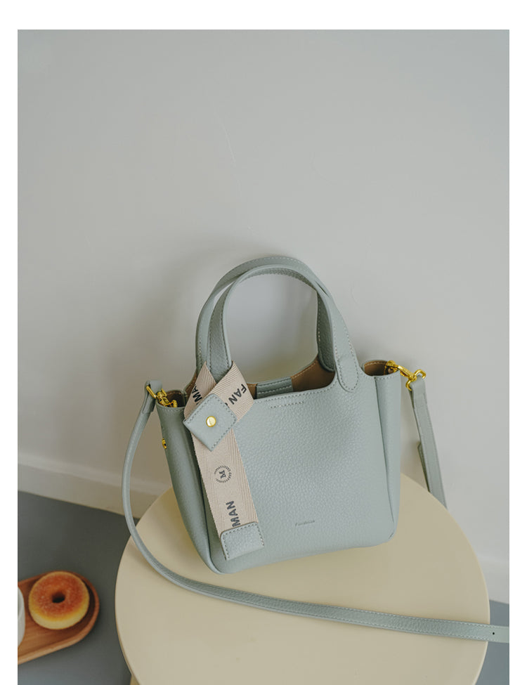 Solid Color Large Capacity Crossbody Bag