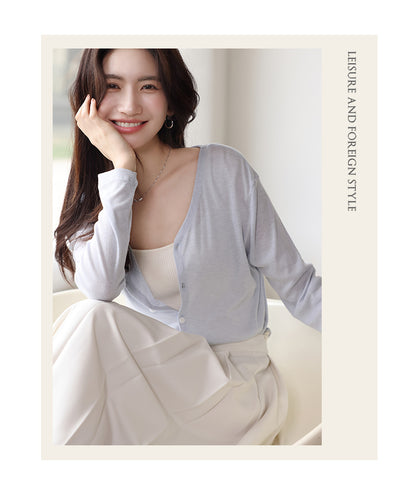 Adiffu Thin Air-conditioned Long-sleeved T-Shirt
