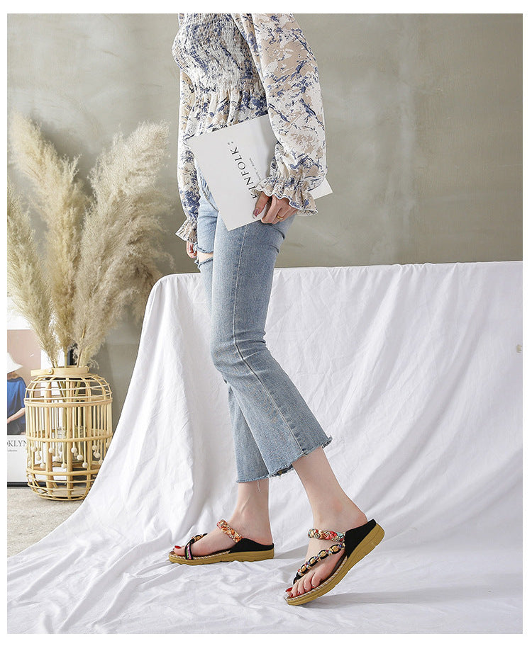 Summer Bohemian Beach Sandals For Women