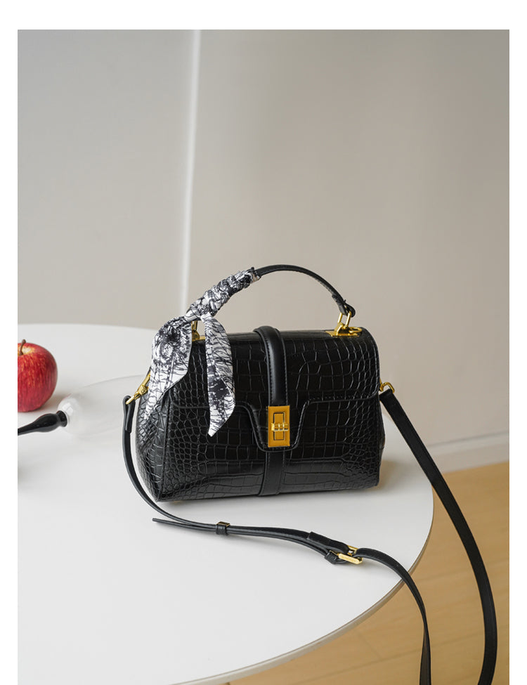 Adiffu Sophisticated Alligator Print  Crossbody Bag For Women