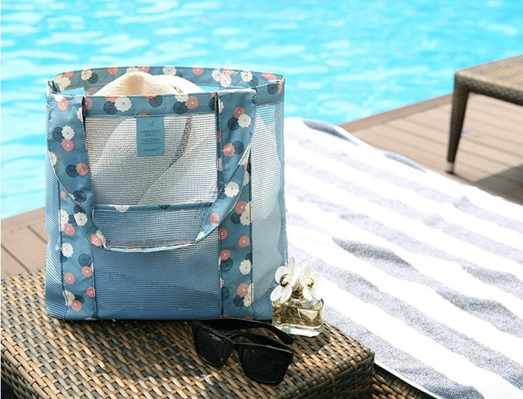 Adiffu Outdoor Travel storage Bag Large Capacity Beach Net Bag Clothes Storage Bag