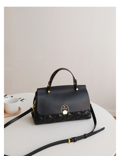 Large Capacity Diamond Texture Handbag For Women
