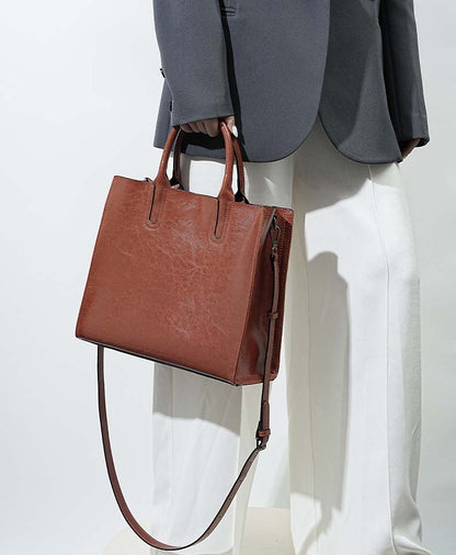 Adiffu Large Capacity Genuine Leather Business Bag For Women