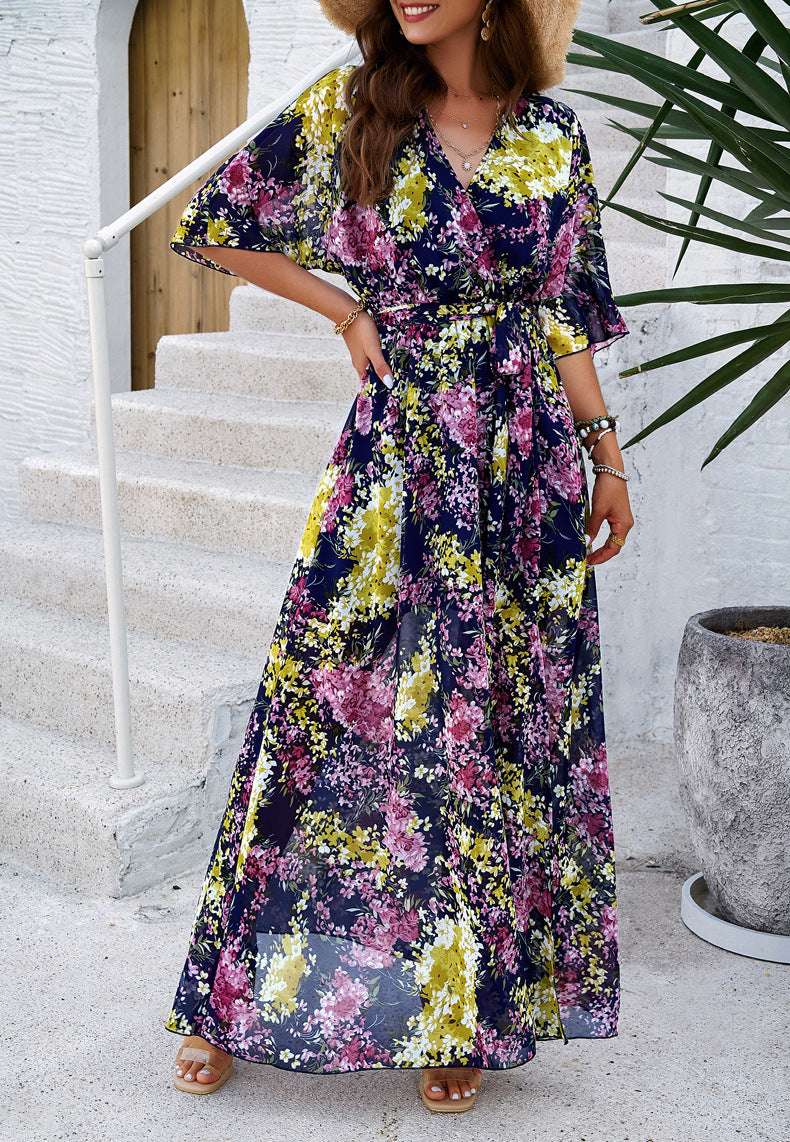 Adiffu Elegant A-line Dress