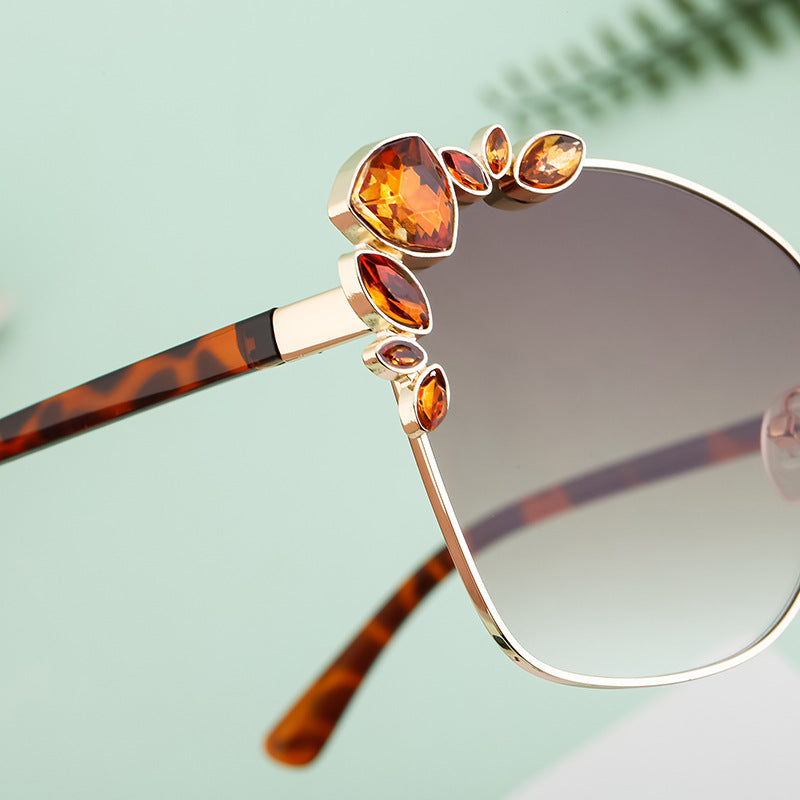 Adiffu Cat-eye Sunglasses With Diamonds