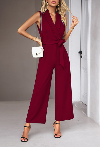 Adiffu Elegant Women's Sleeveless Jumpsuit