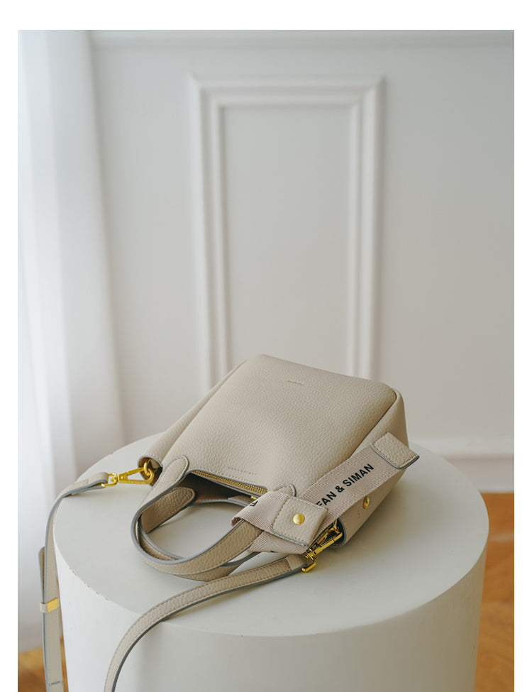 Solid Color Large Capacity Crossbody Bag