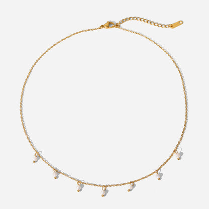 Adiffu French Elegant Pearl Necklace For Women