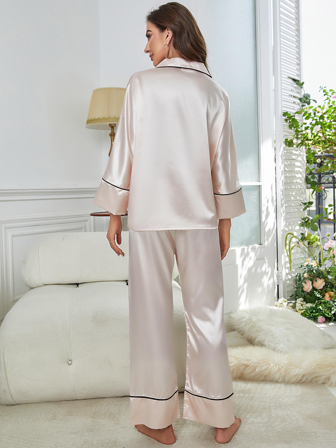 Adiffu Bridesmaid Pajamas - Bridal Party Gift - Bridesmaid Gifts - Long Pant Sleeve Set - Bachelorette Party - Pajama for Women