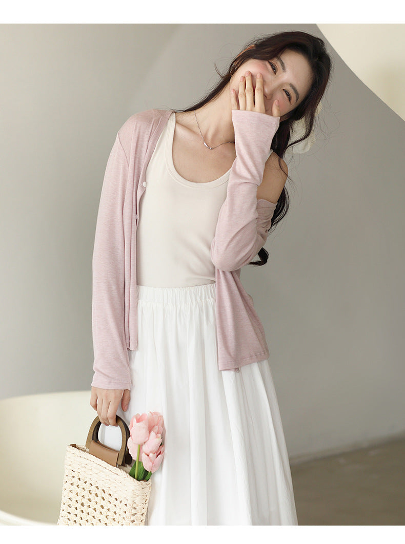Adiffu Thin Air-conditioned Long-sleeved T-Shirt