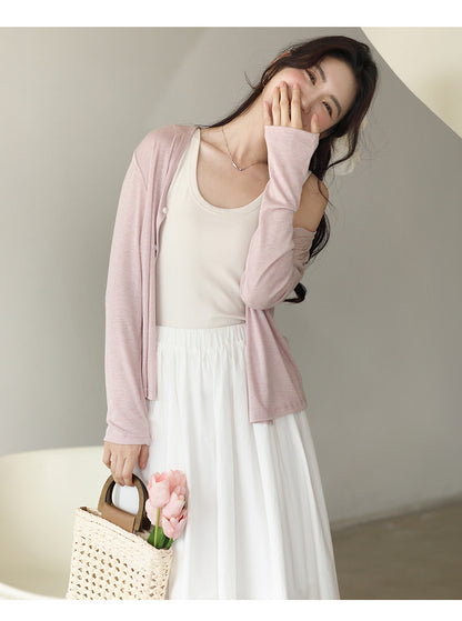 Adiffu Thin Air-conditioned Long-sleeved T-Shirt