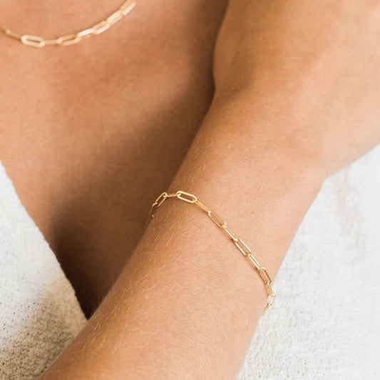 Stylish Paper Clip Bracelet
