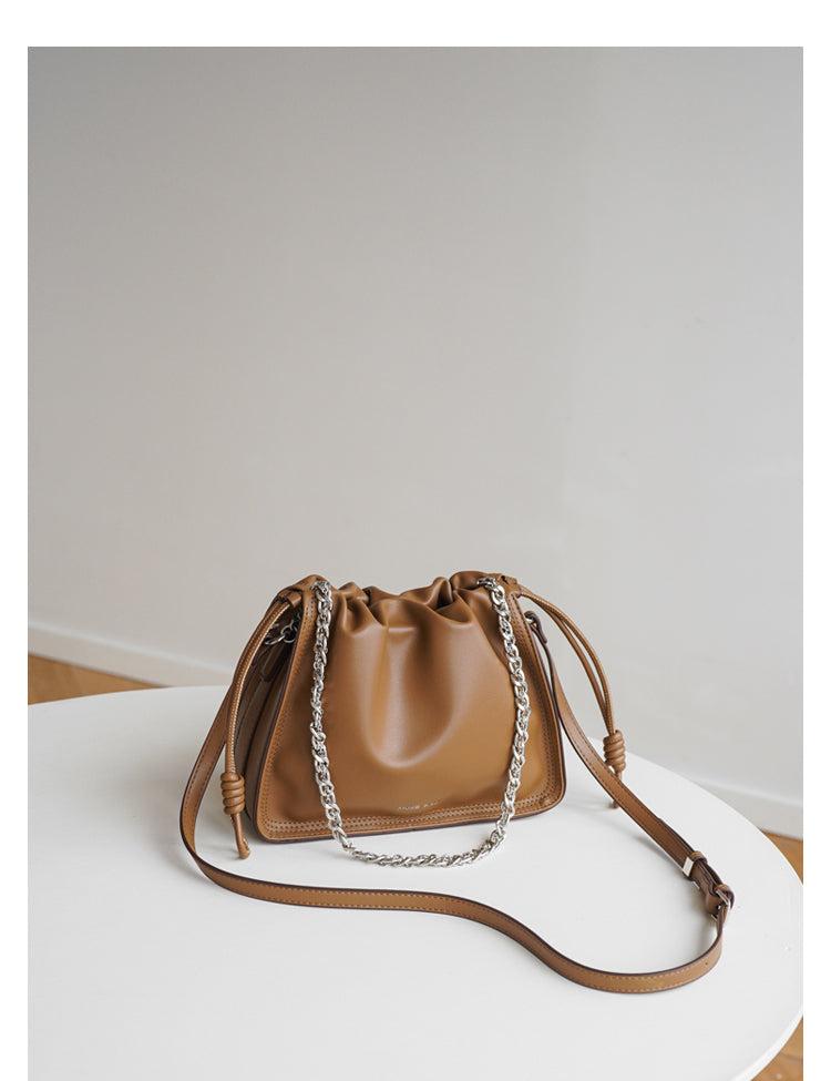 Adiffu Fresh Chain Pleated Bag