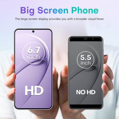 4G network new popular wireless charging A56 phone 3+32GB 6.75-inch Android smartphone