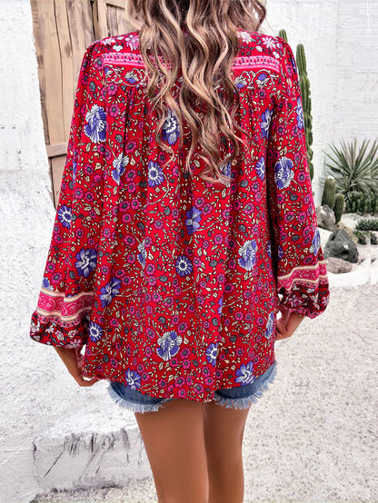 Loose Comfortable Printed Long-sleeved Shirt