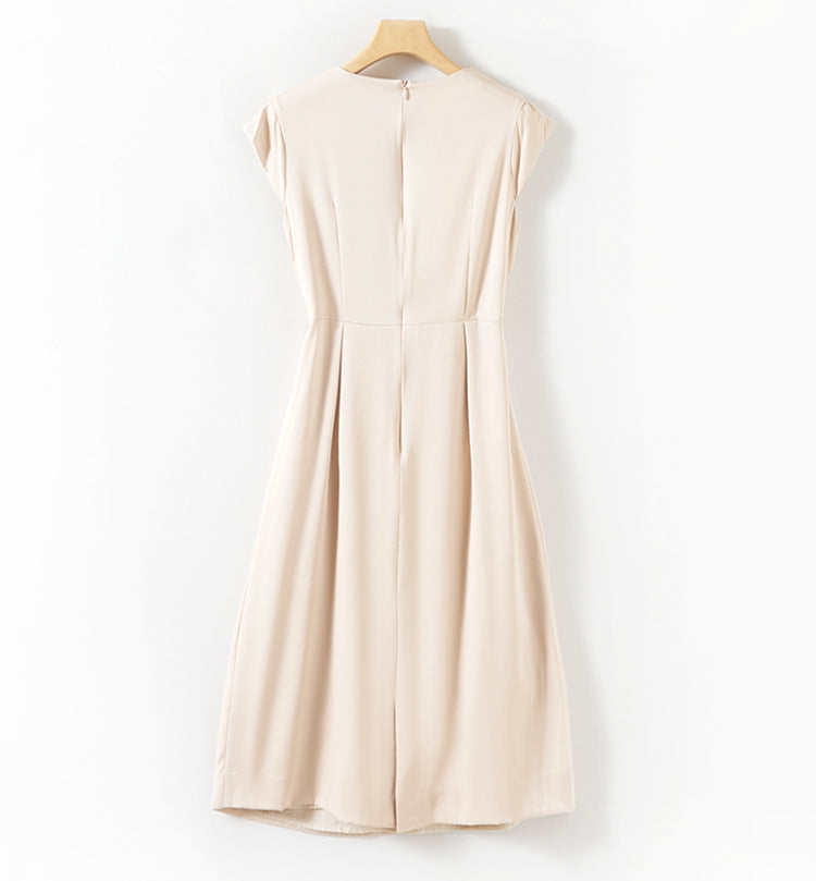 Adiffu Elegant Designed Bow Dress