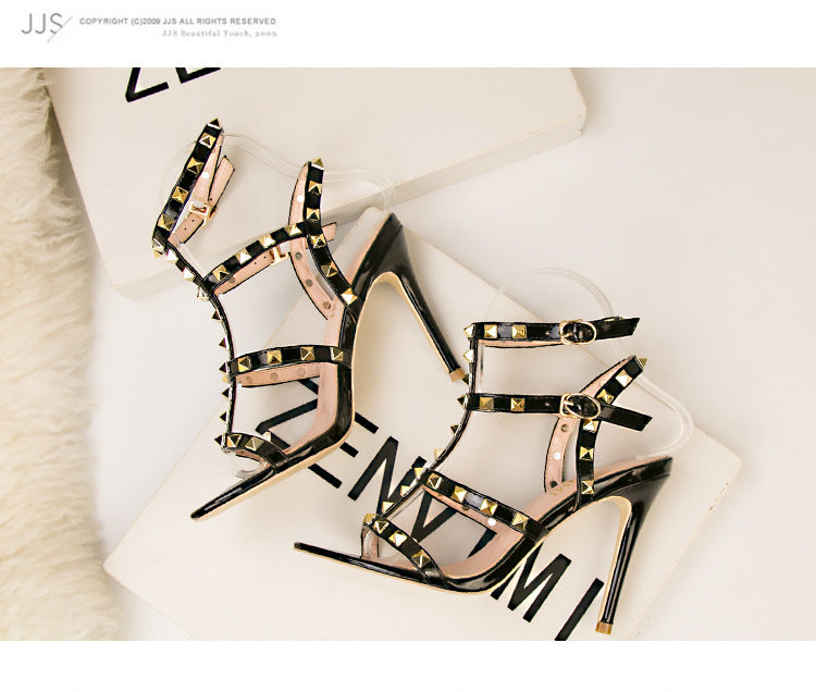 Retro Sexy High-Heeled Sandals