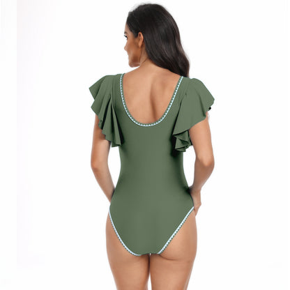 Adiffu European and American Lotus Lace Sexy Bikini