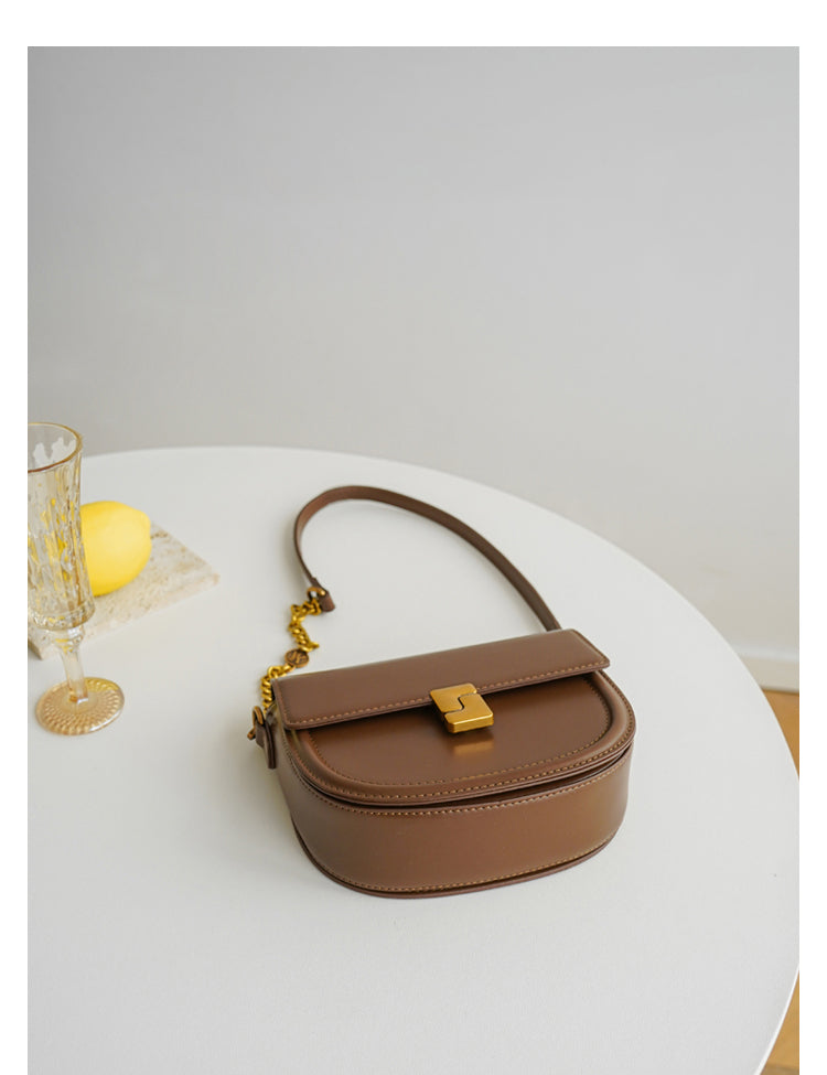 Adiffu Vintage Semi-round Saddle Bag