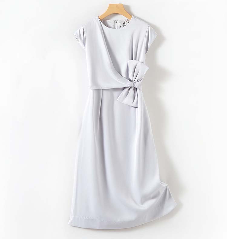 Adiffu Elegant Designed Bow Dress