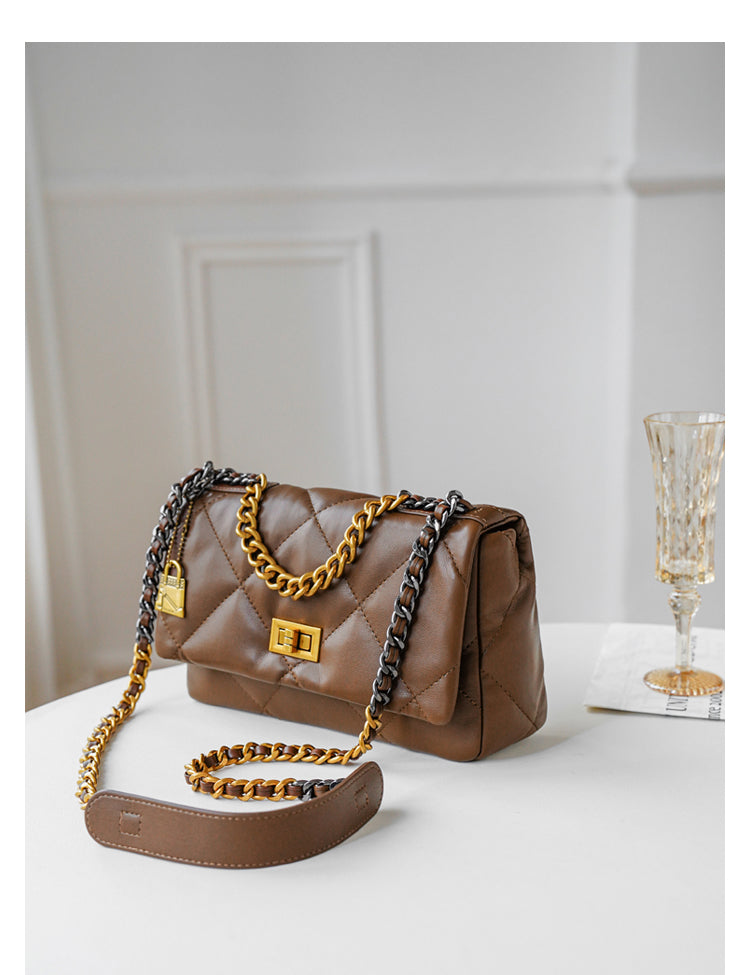 Adiffu Elegant Soft Leather Crossbody Tote