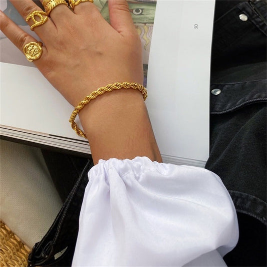 Adiffu Hip-hop Punk Twist Bracelet