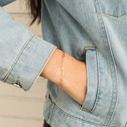 Stylish Paper Clip Bracelet