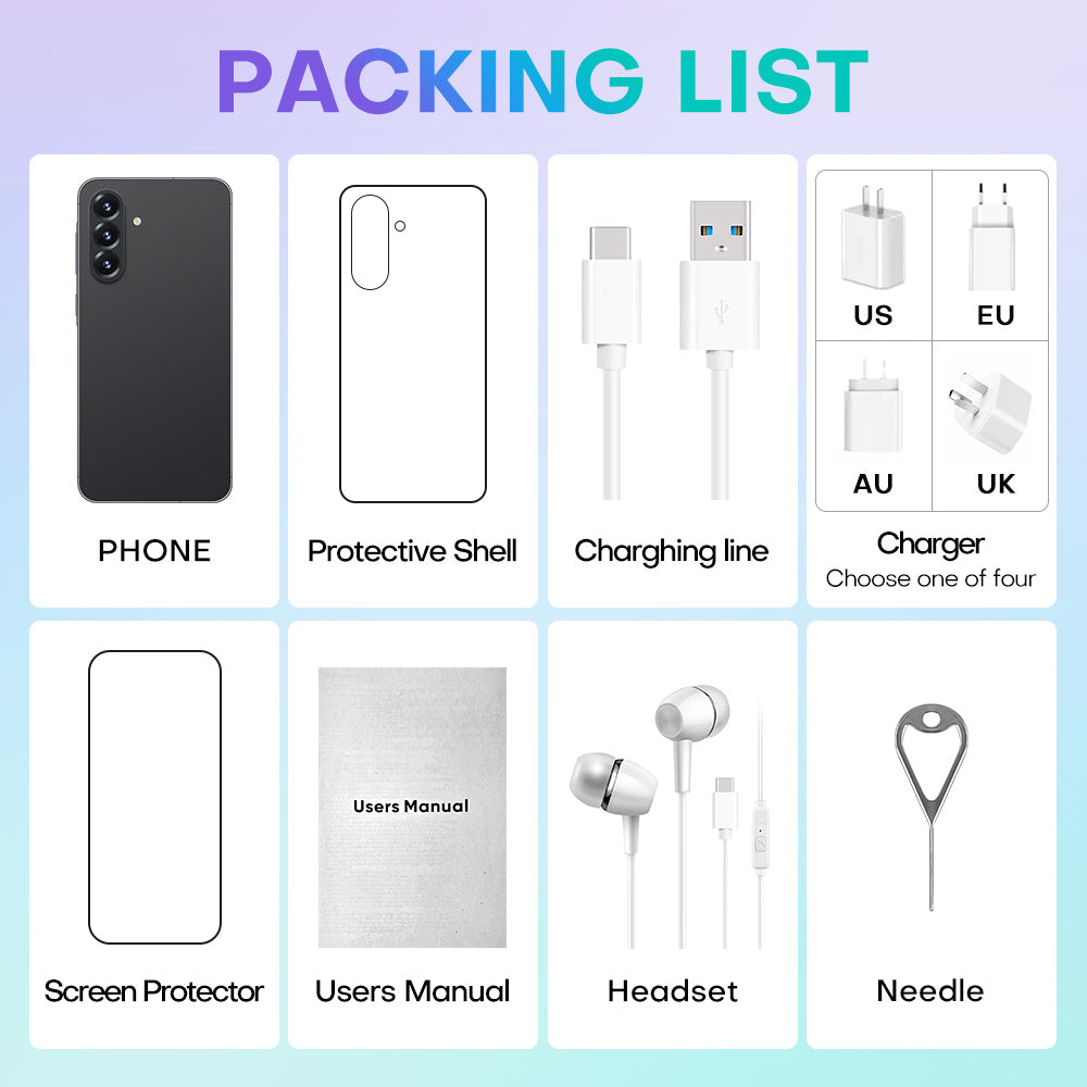 4G network new popular wireless charging A56 phone 3+32GB 6.75-inch Android smartphone