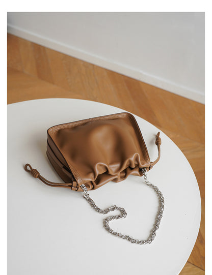 Adiffu Fresh Chain Pleated Bag