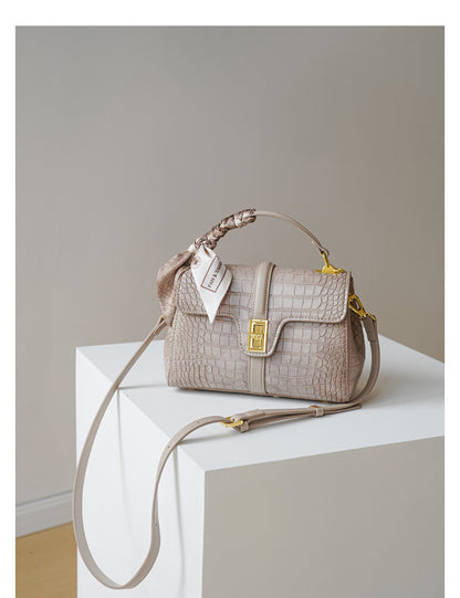 Adiffu Sophisticated Alligator Print  Crossbody Bag For Women