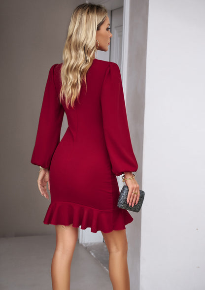 Stylish Puffy Sleeve Dress