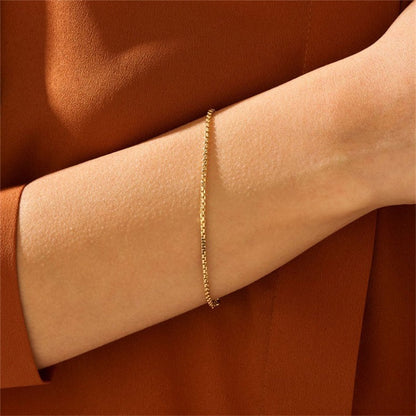 Adiffu Elegant Box Chain Bracelet