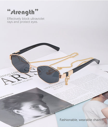Adiffu Fashion Chain Sunglasses