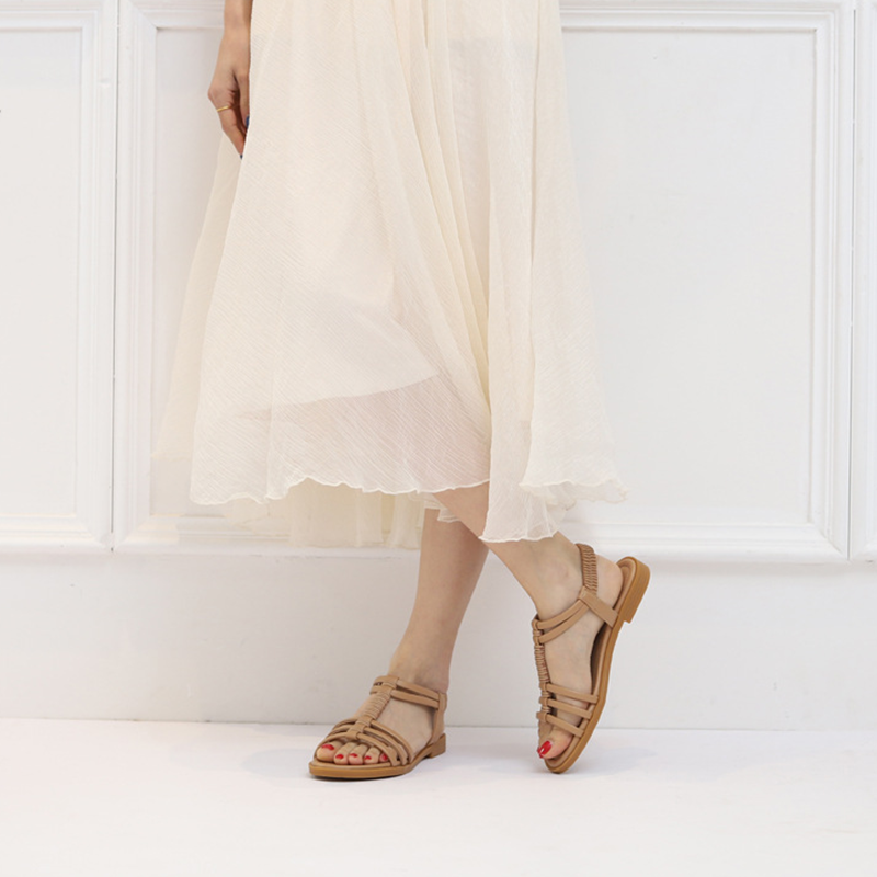 New Bohemian Retro Hollow Flat Comfort Tourist Beach Sandals