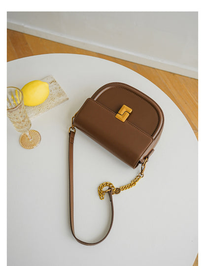 Adiffu Vintage Semi-round Saddle Bag