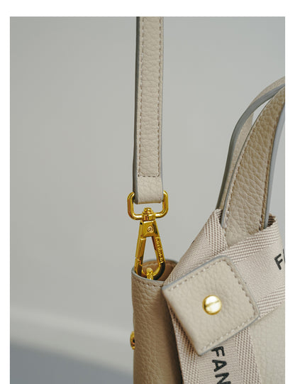 Solid Color Large Capacity Crossbody Bag