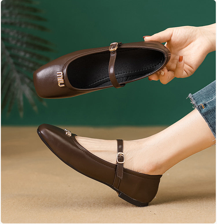 Adiffu Comfortable Mary Jane Flats
