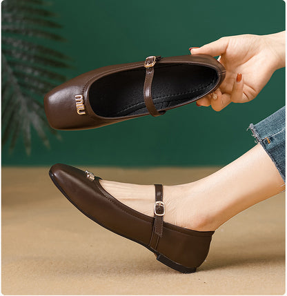Adiffu Comfortable Mary Jane Flats