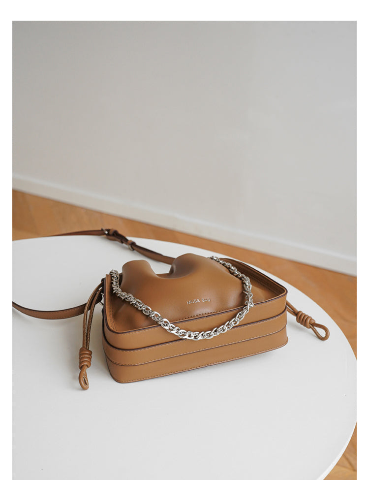 Adiffu Fresh Chain Pleated Bag
