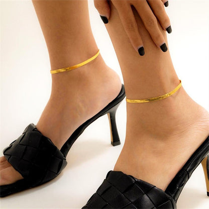 Adiffu Special Herringbone Anklet