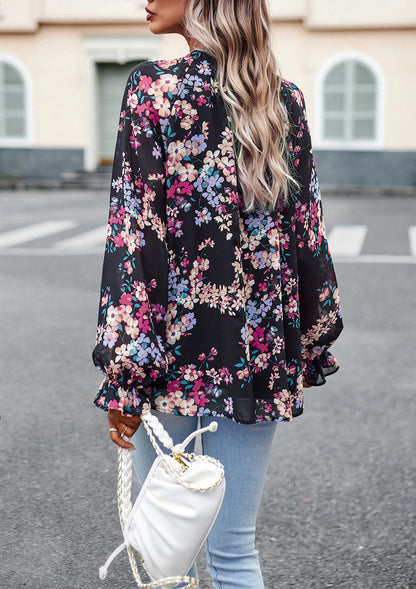 Adiffu Elegant Floral Shirt For Lady