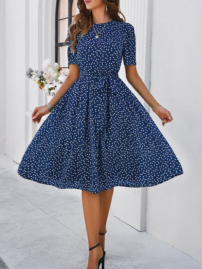 Summer Casual Polka Dot Print Dress