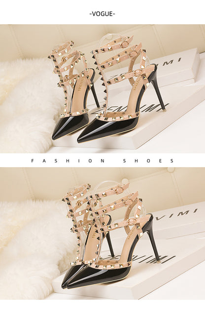 Roman Fashion Hollow High-Heeled Sandals