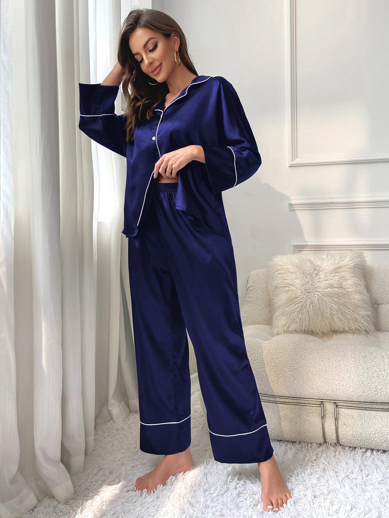 Adiffu Bridesmaid Pajamas - Bridal Party Gift - Bridesmaid Gifts - Long Pant Sleeve Set - Bachelorette Party - Pajama for Women