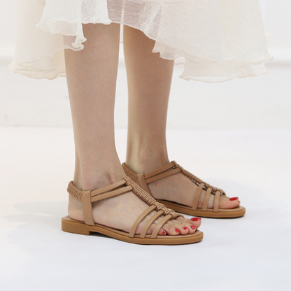 New Bohemian Retro Hollow Flat Comfort Tourist Beach Sandals