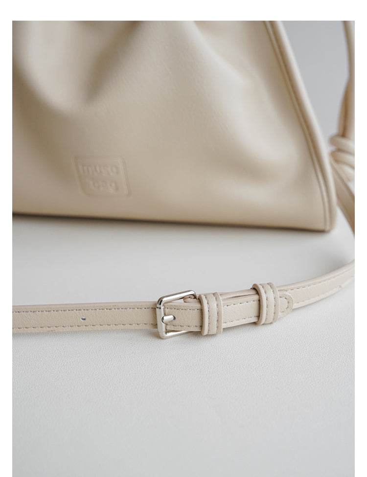 Soft Leather French Crossbody Bag